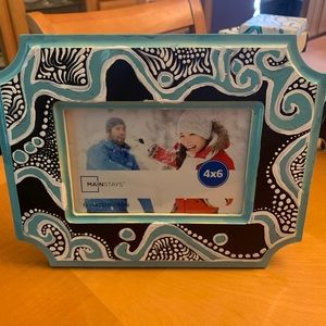 Hand painted one of a kind picture frame